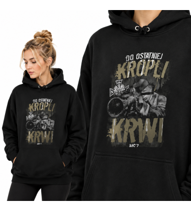 Damska bluza z kapturem DO OSTATNIEJ KROPLI KRWI